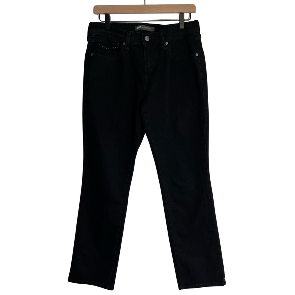 Levi's Black Straight Leg Women's Jeans - Picture 2 of 13